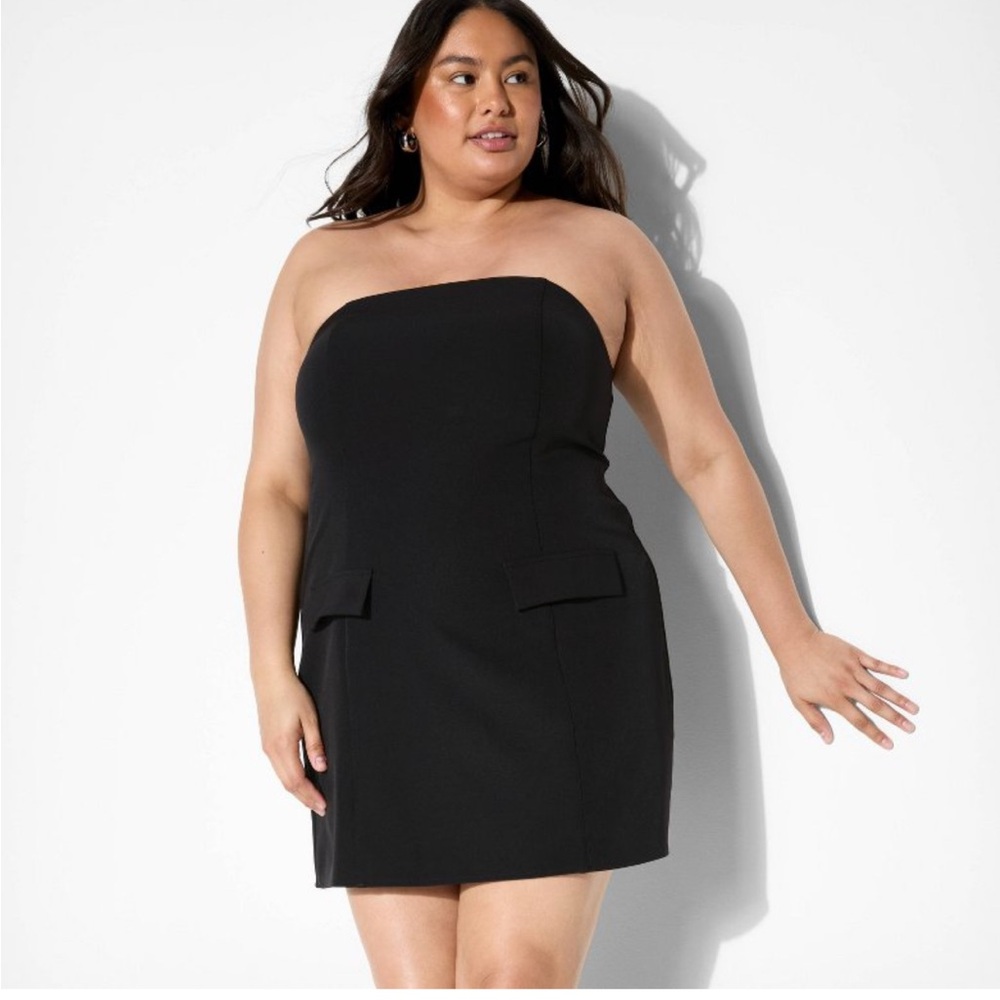 Wild Fable Black Strapless Dress